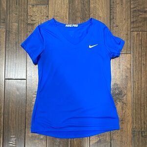 Nike Blue Fitted Short Sleeve Tee